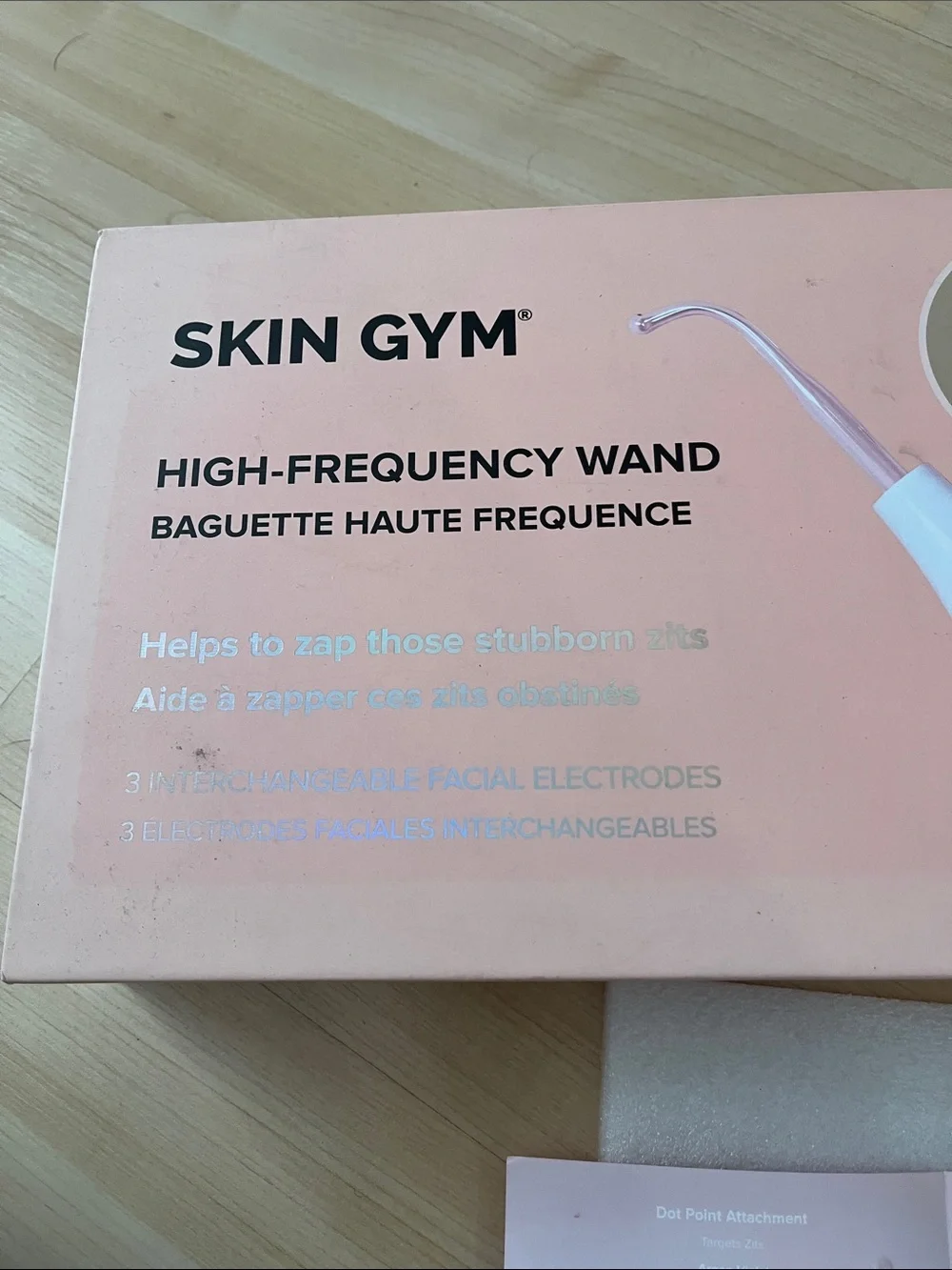 Skin Gym High-Frequency Wand in Pink - Acne & Blemish Treatment